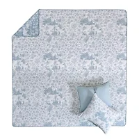 Toile Patch Coverlet Set