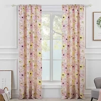 Misty Bloom Window Panel Pair