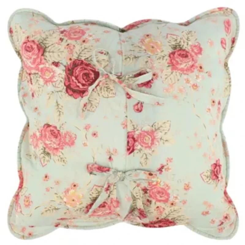 Antique Rose Blue Pillow Dec. Pillow Set