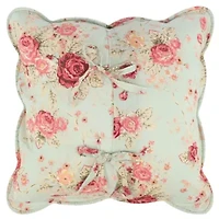 Antique Rose Blue Pillow Dec. Pillow Set