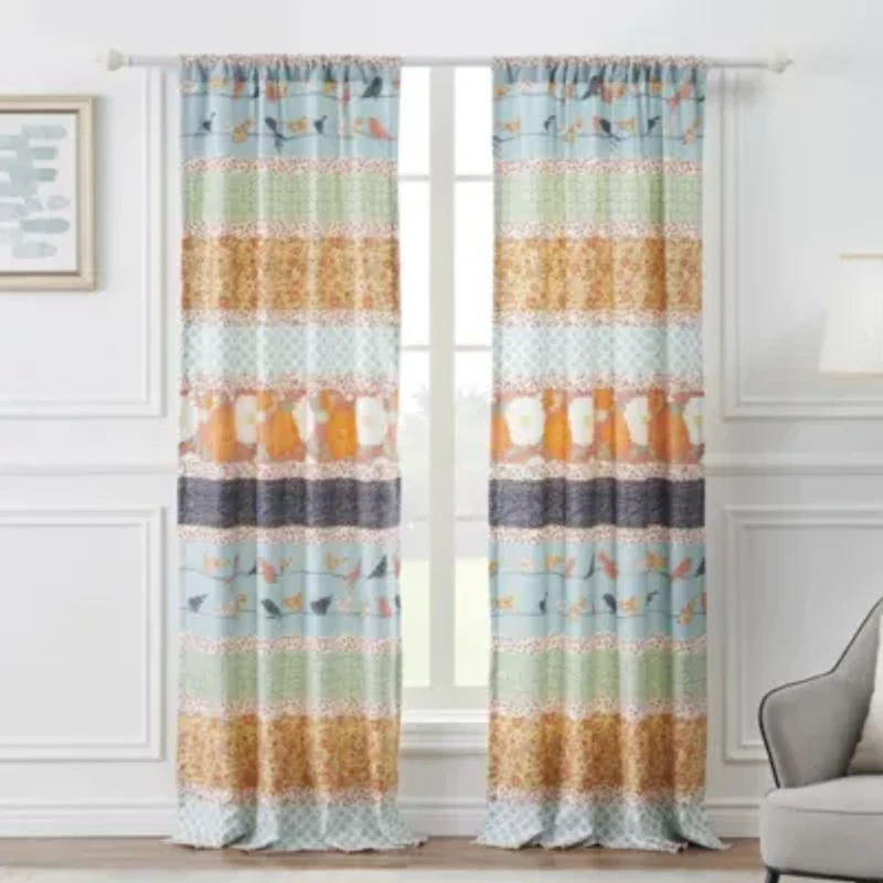 Carlie Stripe Window Panel Pair