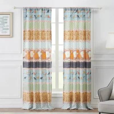 Carlie Stripe Window Panel Pair
