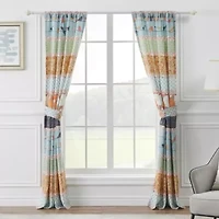Carlie Stripe Window Panel Pair