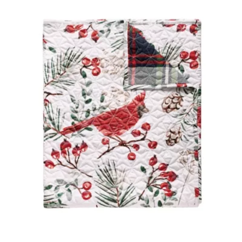 Cardinal Plaid Throw