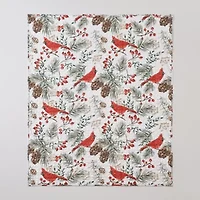 Cardinal Plaid Throw