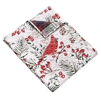 Cardinal Plaid Throw