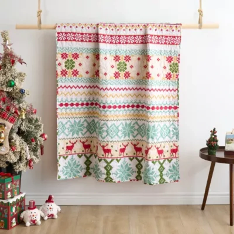 Fair Isle Snow Throw