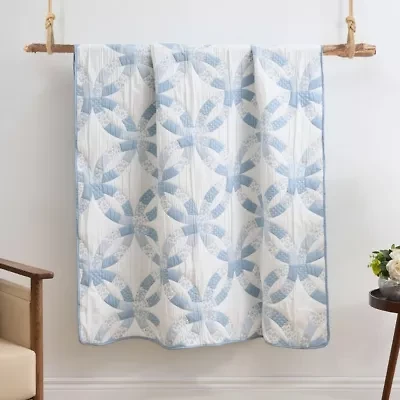 Wedding Ring Blue Throw