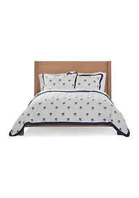 Block Floral 3-Piece Quilt Set