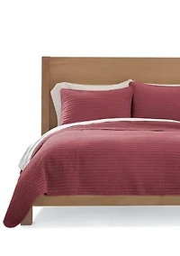 3-Piece Stonewash Quilt Set