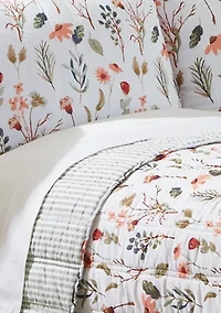 3-Piece Floral Meadow Quilt Set
