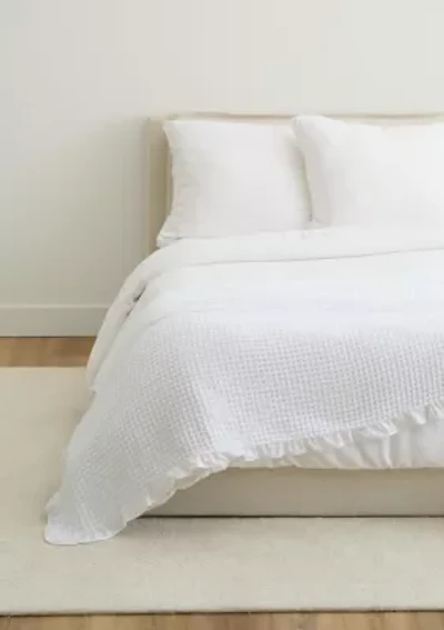 Ruffled Waffle Blanket