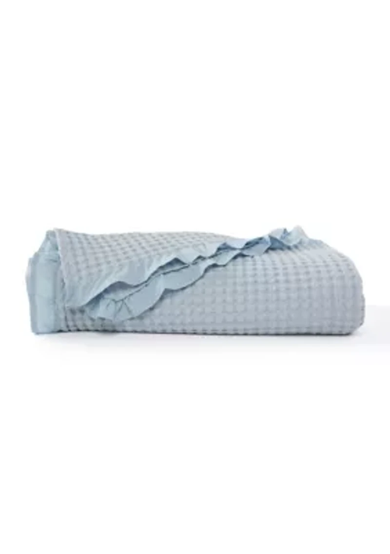 Ruffled Waffle Blanket