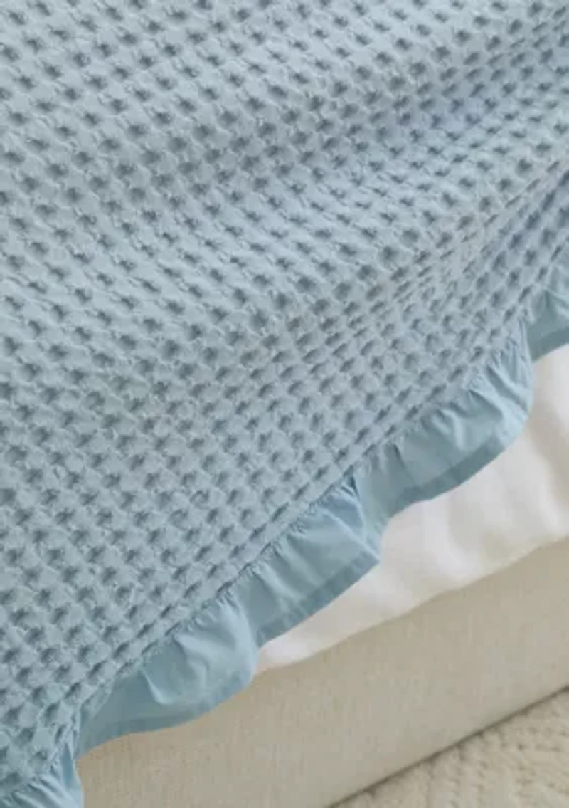 Ruffled Waffle Blanket