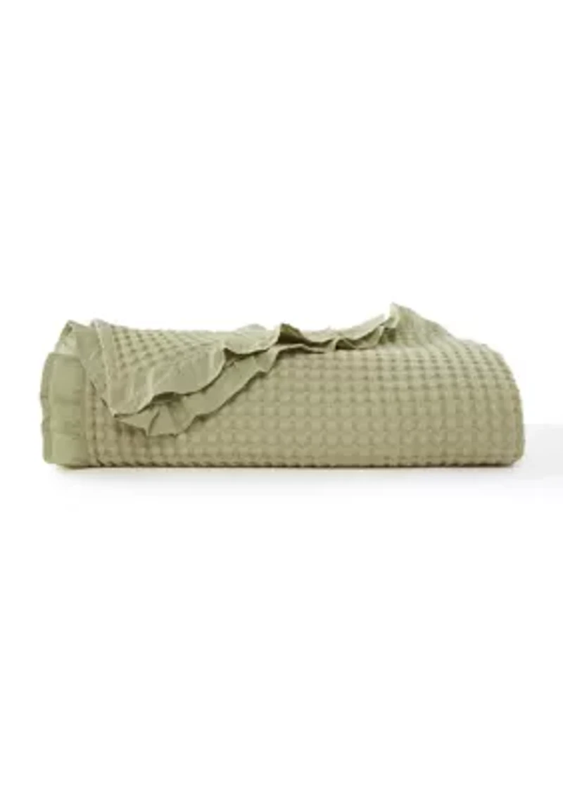 Ruffled Waffle Blanket