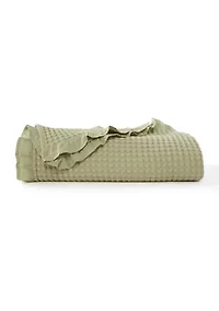 Ruffled Waffle Blanket