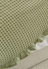Ruffled Waffle Blanket