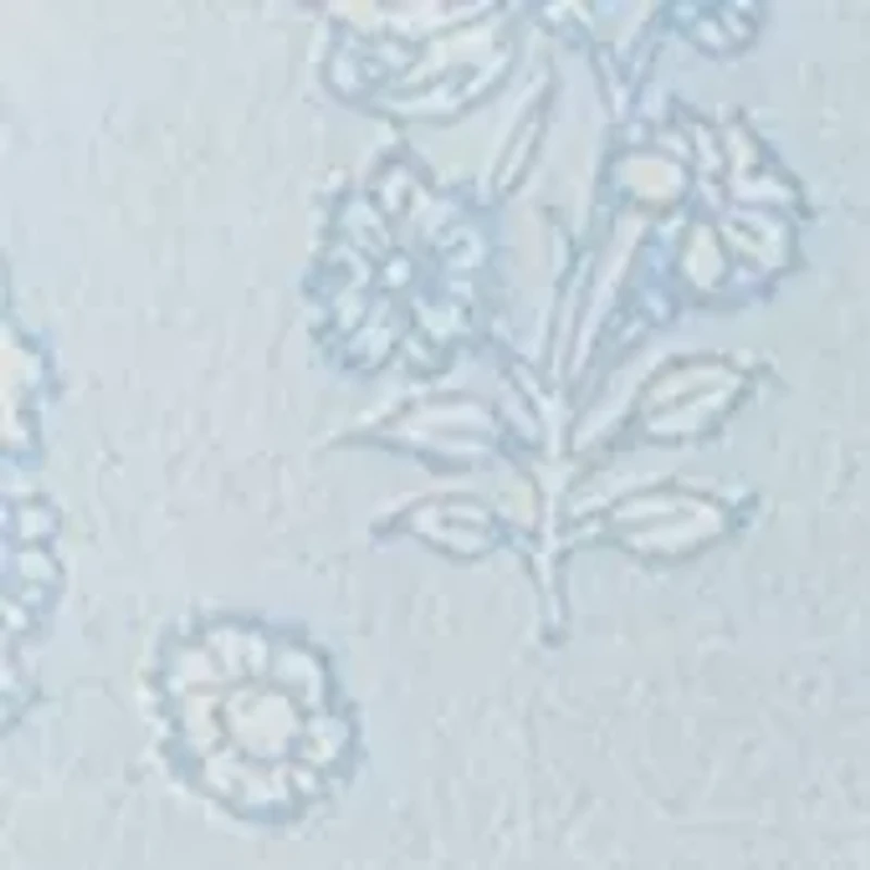 Floral Printed Scalloped Throw Pillow