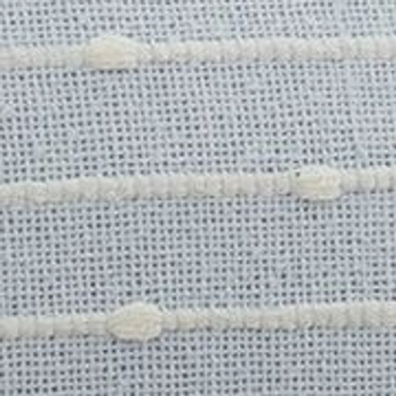 Tan and White Striped Decorative Pillow