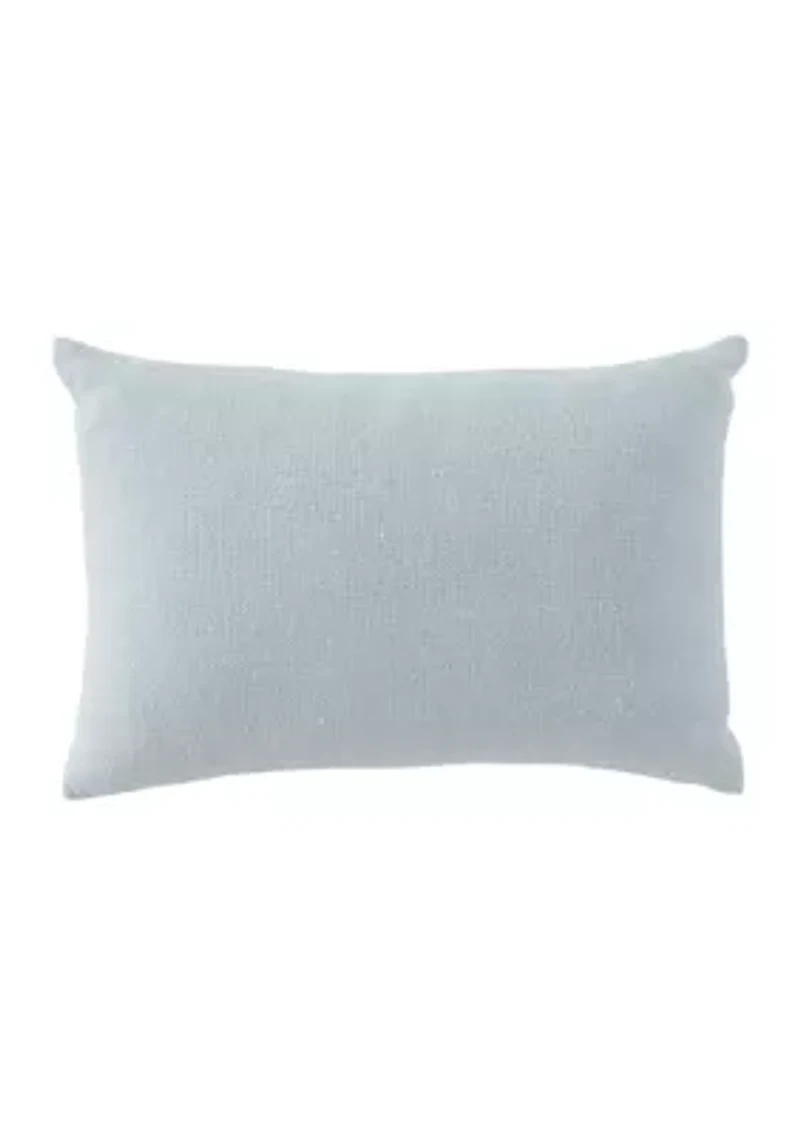 Tan and White Striped Decorative Pillow