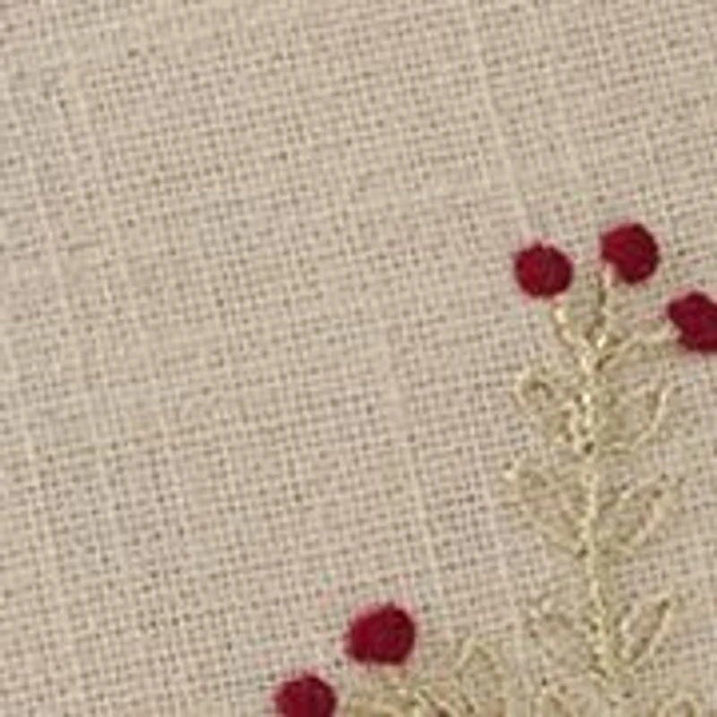 Berry Vine Stitched Pillow
