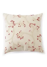 Berry Vine Stitched Pillow