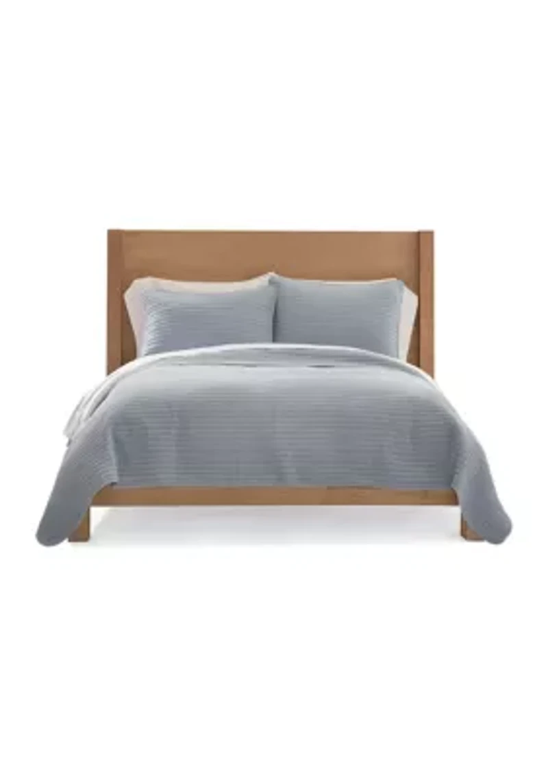 3-Piece Stonewash Quilt Set