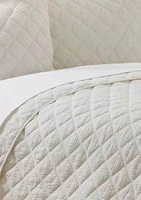 3-Piece Gauze Diamond Quilt Set