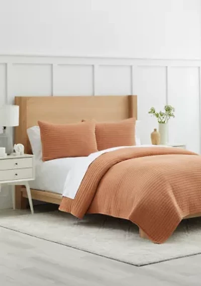 3-Piece Stonewash Quilt Set