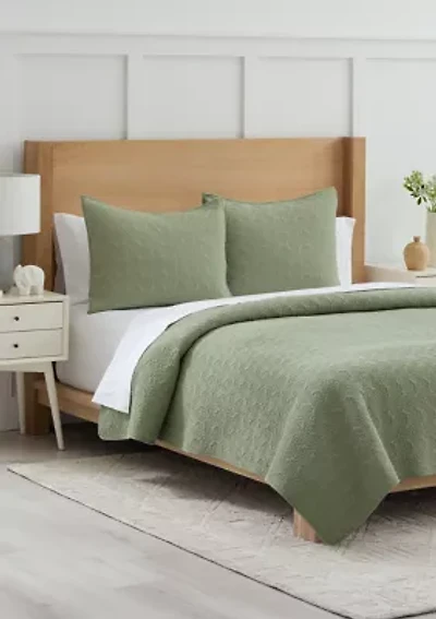 Floral Stitch Quilt Set