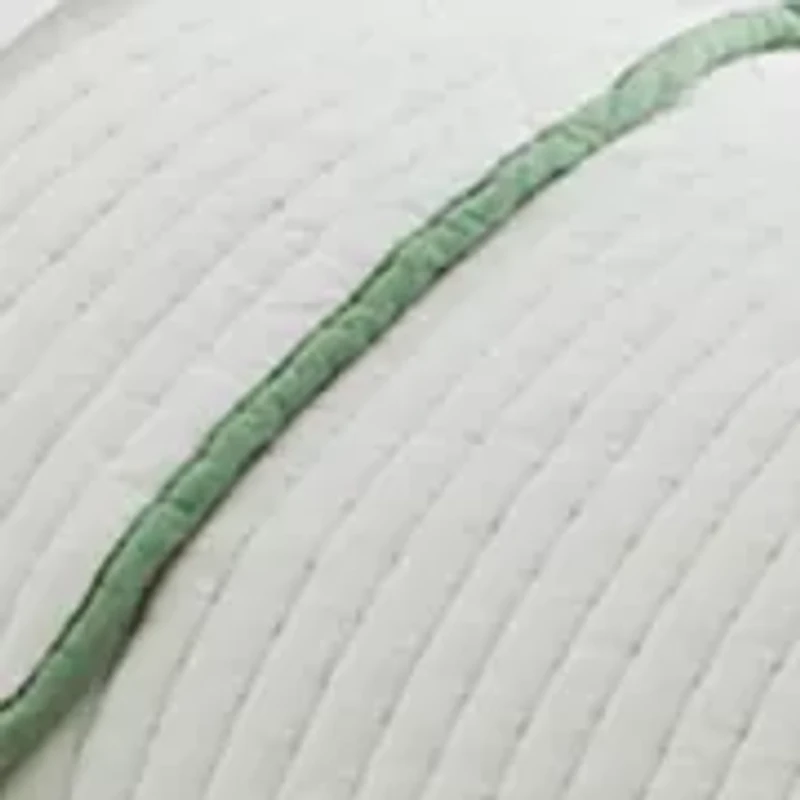 Scallop Trim Stitched Quilt Set