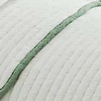 Scallop Trim Stitched Quilt Set