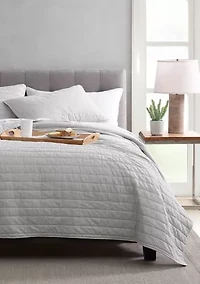 Casual Pinstripe Quilt Set