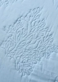 Solid Coral Quilt Set