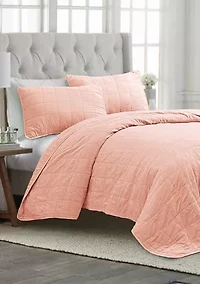 Solid Wash Quilt Set