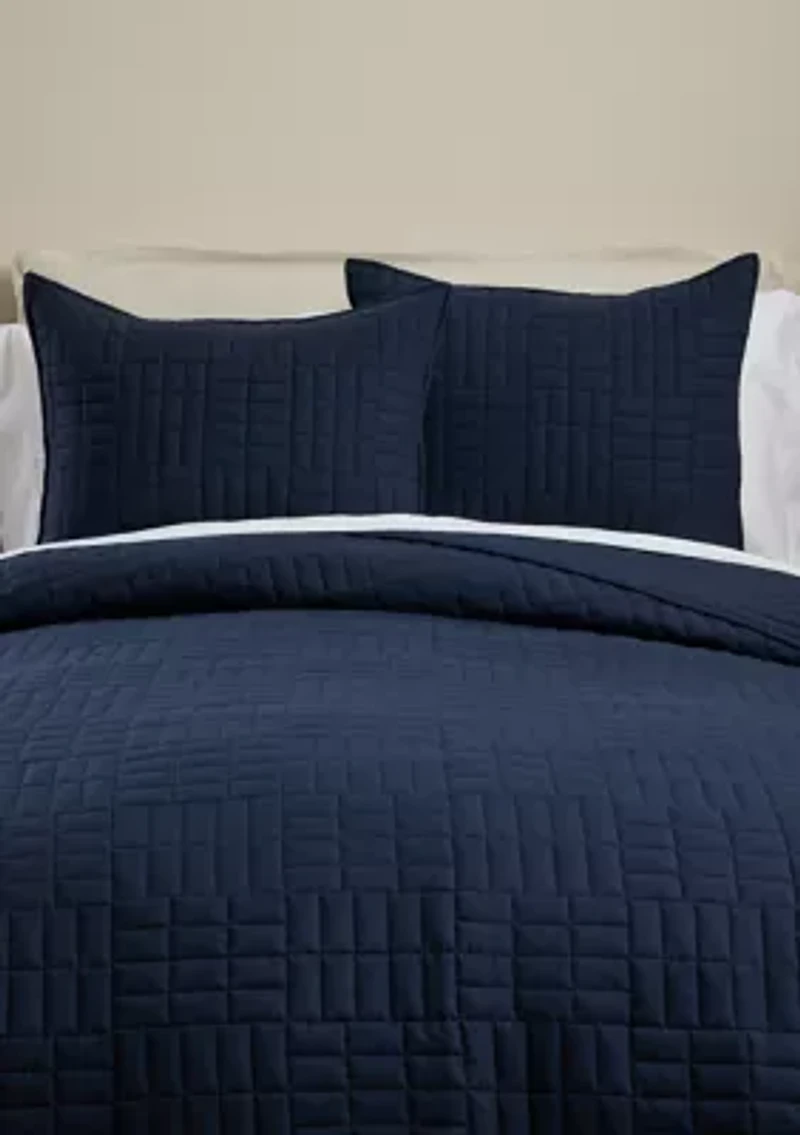 Rectangle Stitch Quilt Set