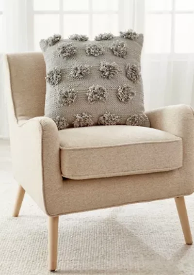 Textured Dot Decorative Throw Pillow