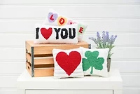 I Heart You Pillow 6" x 12"