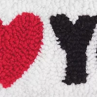 I Heart You Pillow 6" x 12"