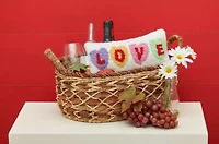 6" x 12" Valentine's Day "Love" Hearts Small/Petite Hooked Accent Throw Pillow