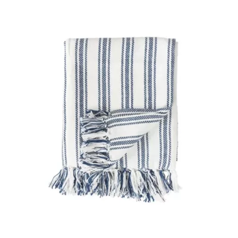 Ticking Throw Blanket