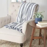 Ticking Throw Blanket