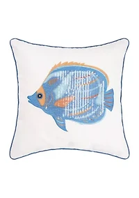 Fish Sequined Pillow