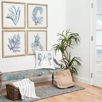 Seahorse Sequined Pillow