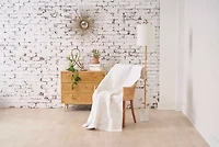 Runa Botanical White Throw Blanket