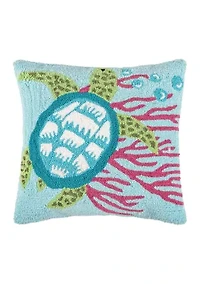Turtle with Coral Pillow