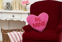 Be Mine Shaped Hooked Pillow 15" x 17"