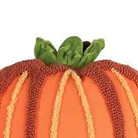 18" x 18" Botanical Pumpkin Shaped Throw Pillow