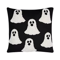 18" x 18" Ghost Hooked Throw Pillow