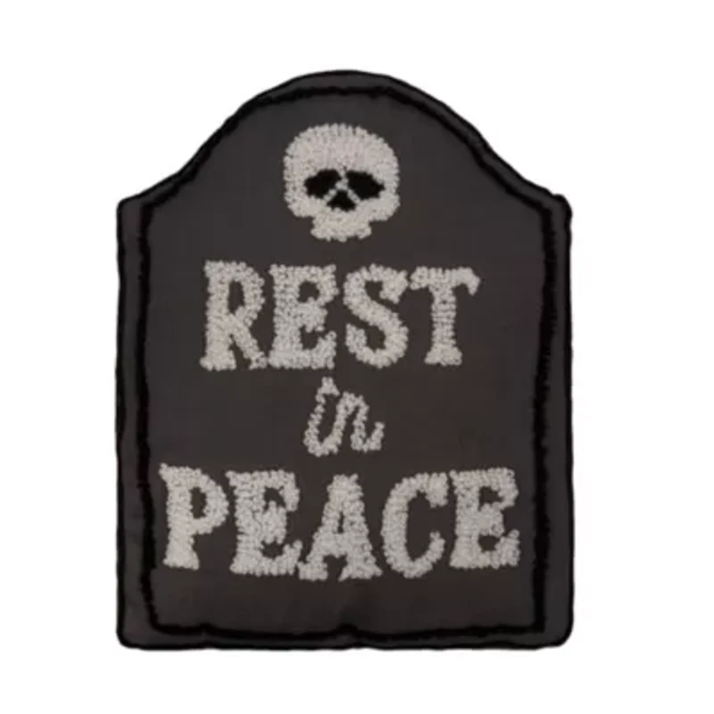 18" x 18" Rip Tombstone Shaped Throw Pillow